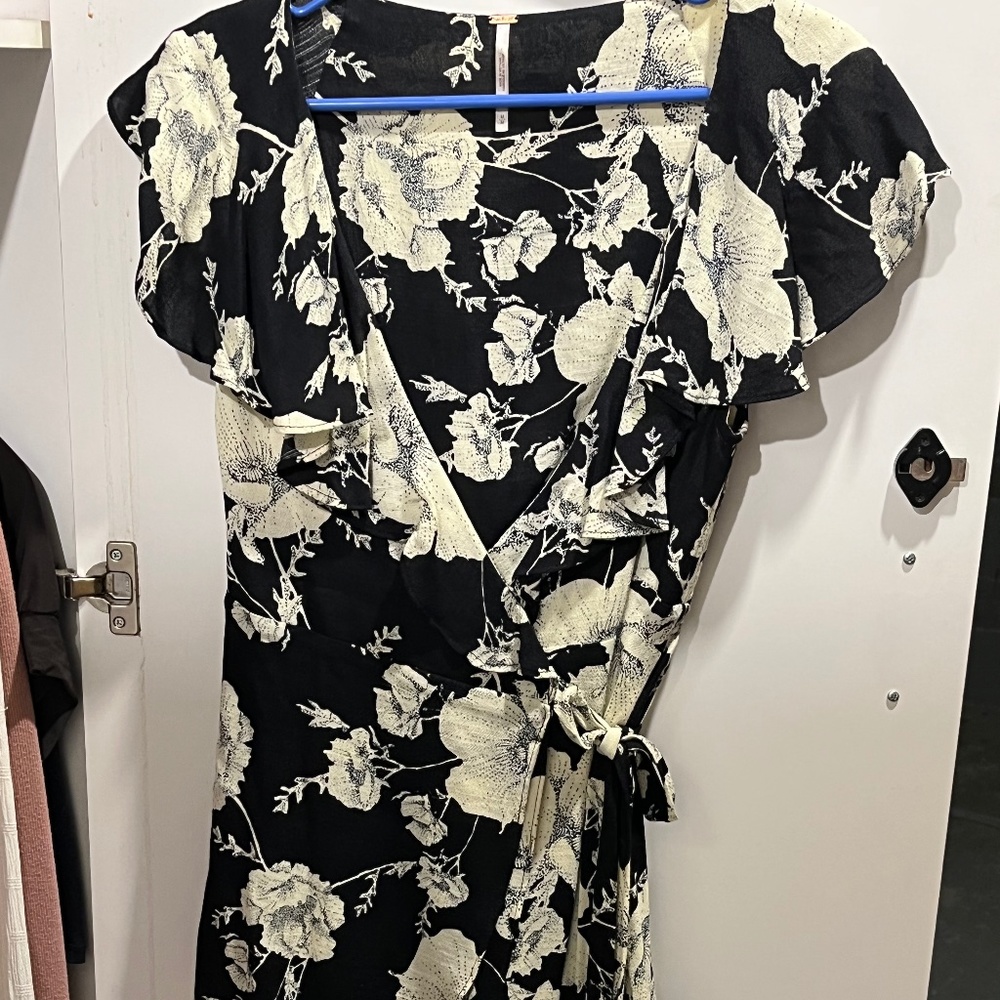 Free People wrap around dress